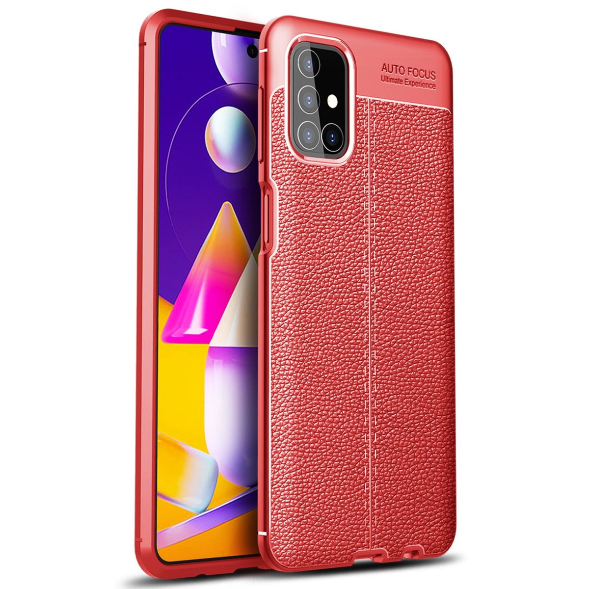 Galaxy M31S Kılıf Auto Focus Kapak - Kırmızı