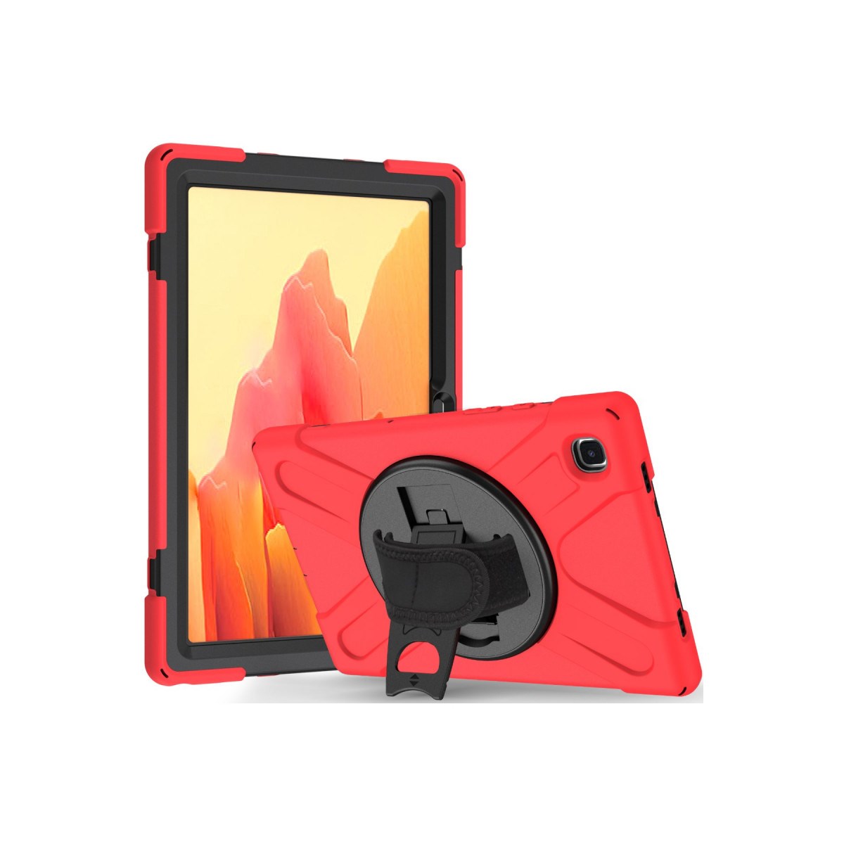 Galaxy T500 Tab A7 10.4 Kılıf Amazing Tablet Kapak - Kırmızı