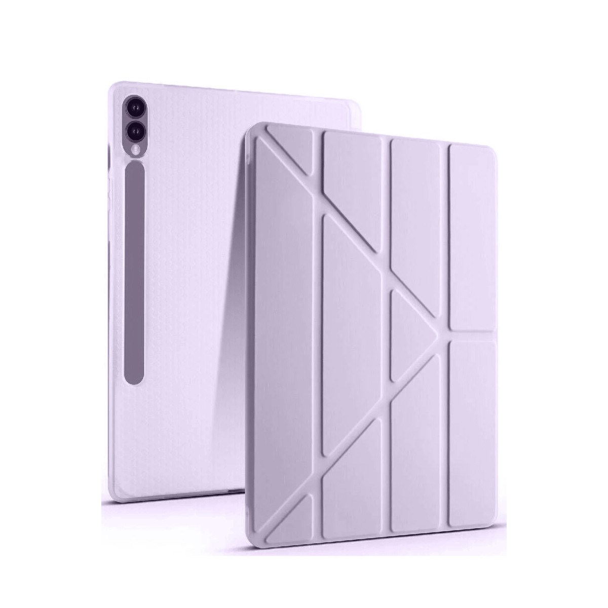 Galaxy X610 Tab S9 FE Plus 12.4 Kılıf Kalemlikli Mars Tablet Kılıfı - Lila
