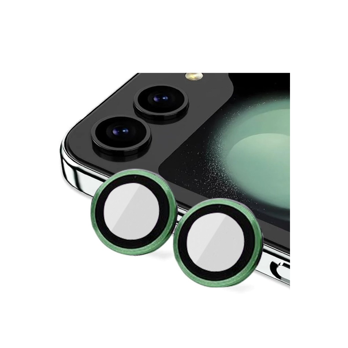 Galaxy Z Flip 5 Valdez Metal Kamera Lens - Koyu Yeşil