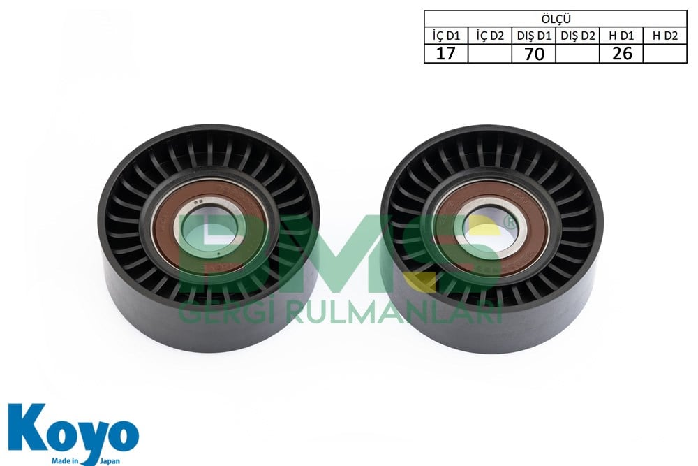 Gergi Rulmanı 17X70X26