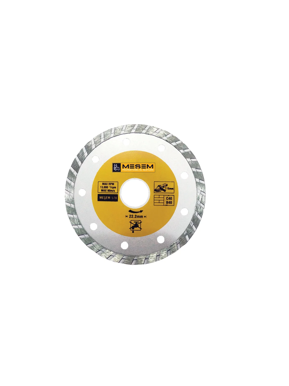 Granit Mermer Kesici Elmas Testere 115 mm MES 578