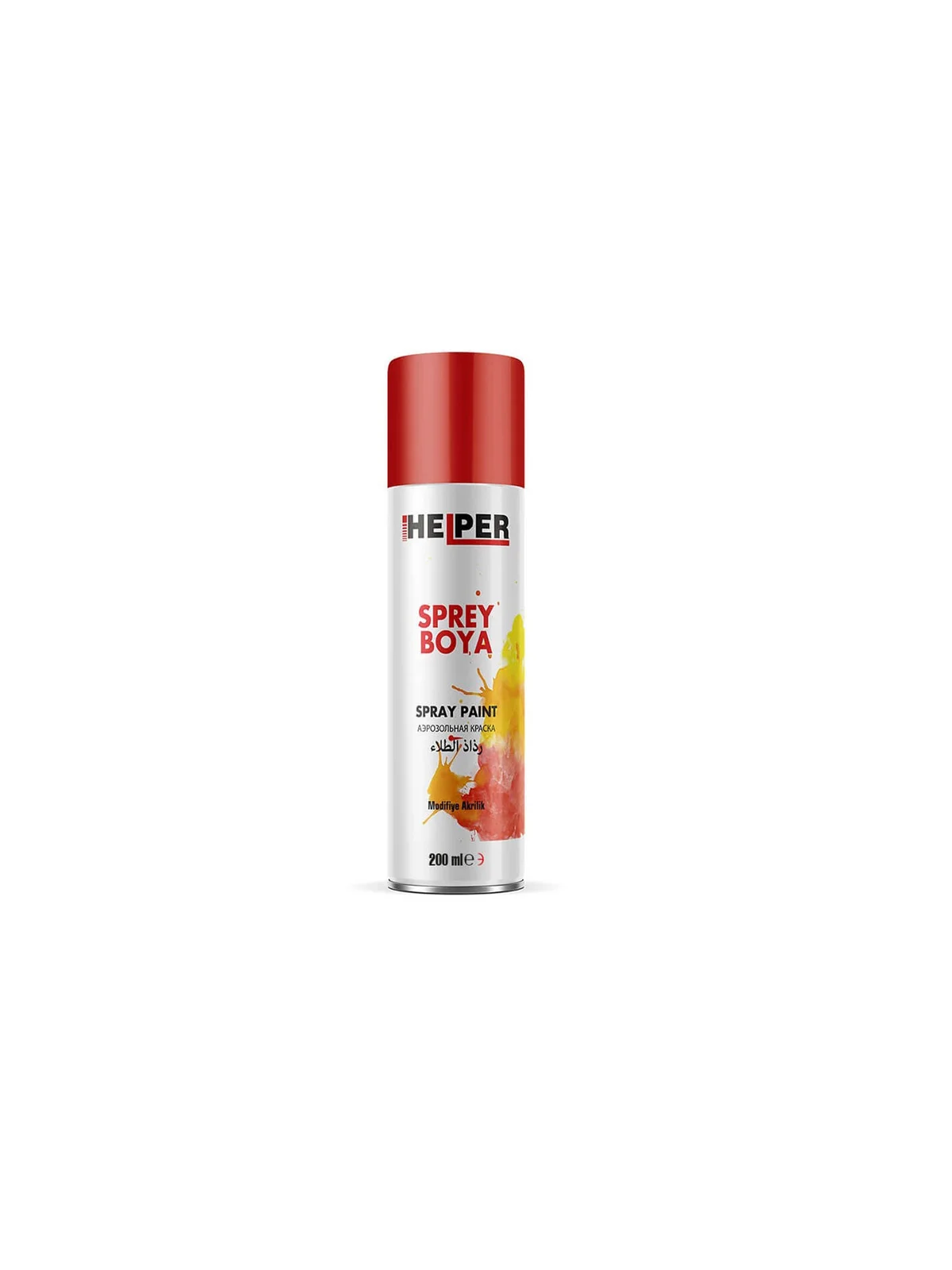 HELPER Akrilik Sprey Boya RAL 3020 Trafik Kırmızı 200 ml
