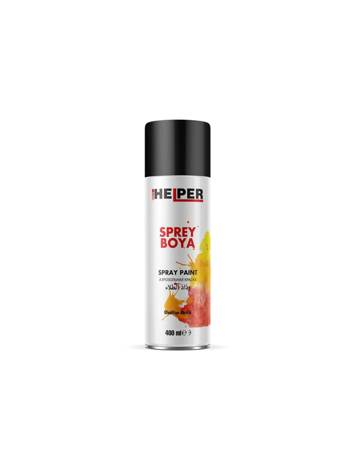 HELPER Akrilik Sprey Boya RAL 9005 Mat Siyah