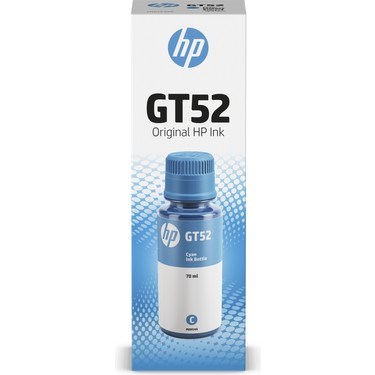 HP Orijinal GT52 Mürekkep Şişesi Mavi