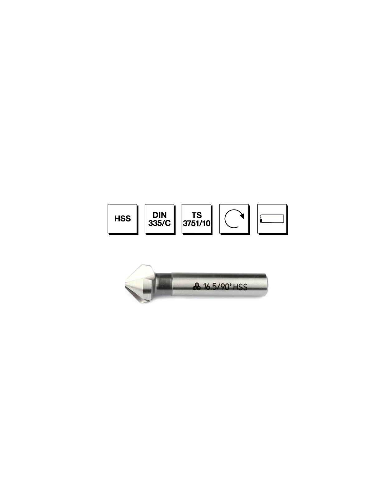 HSS DIN 335/C 3 Ağızlı Silindirik Saplı Havşa Freze 20.5 mm