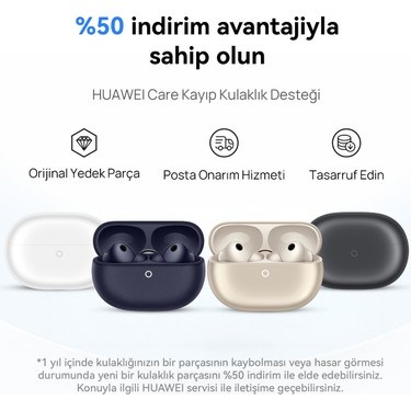 HUAWEI Freebuds Pro 5 Mavi TWS Kulak İçi Bluetooth Kulaklık, Çift Sürücülü Yapay Zeka Gürültü