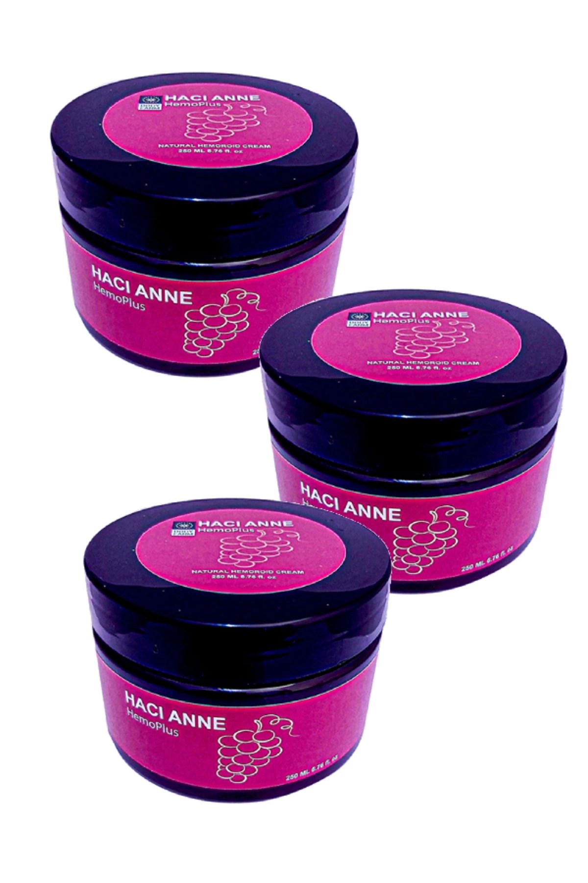 Hacı Anne HemoPlus  Doğal  Onarım Kremi 250 ml x 3 adet