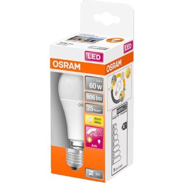 Hareket Sensörlü 9W Sarı Işık LED Ampul, 2700K