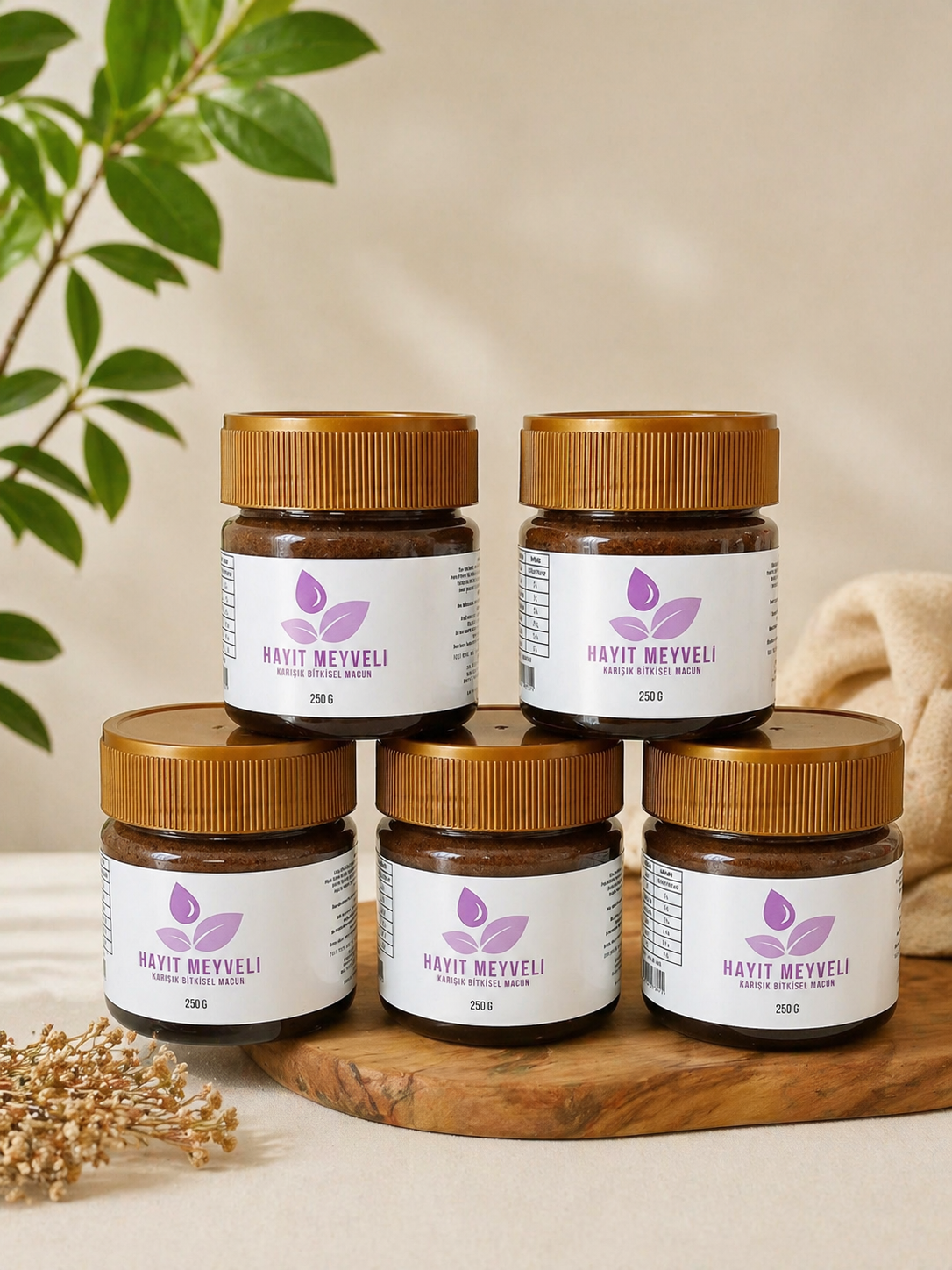 Hayıt Meyveli Karışık Bitkisel Macun 250 g Doğal İçerikli Bitkisel Karışım
