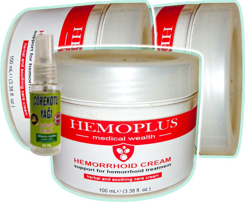 Hemoplus 3 Adet 100 ml Analbakım Kremi + Çörek Otu Yağı Yağı 30 ml
