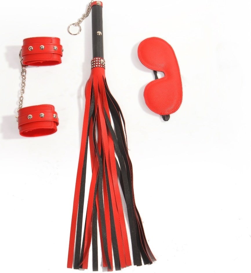 Hintohu Bondage Fetishset 3 Parça Deri fetişh Set