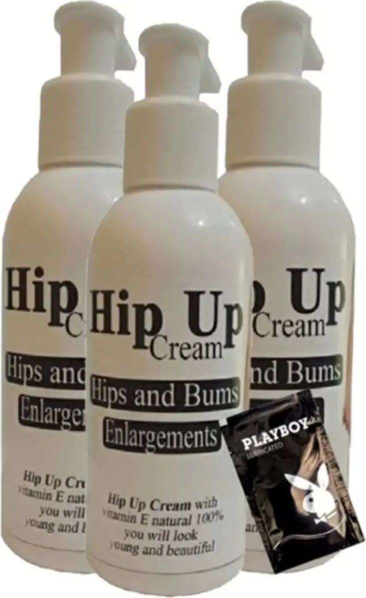 Hip Up 3lü Adet Kalcayi Kremi Büyük 120 ml + 1 Adet Jel Hediye