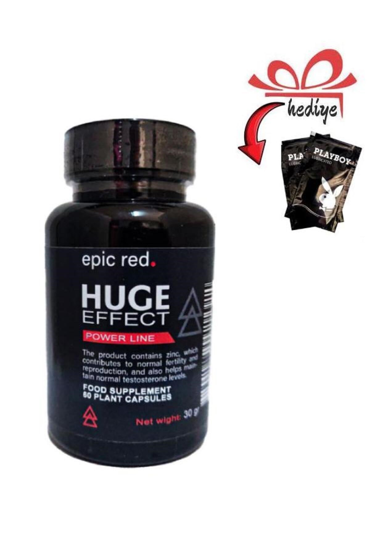 Huge Effect Erkeklere Özel Destekleyici 60'lı x 1 ad +Kayganlaştırıcı Jelle