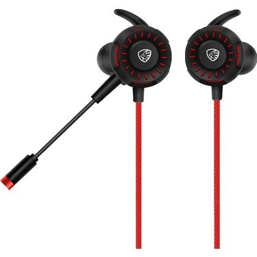 Hytech Oyuncu Kulak İçi Mikrofonlu Kırmızı Kulaklık