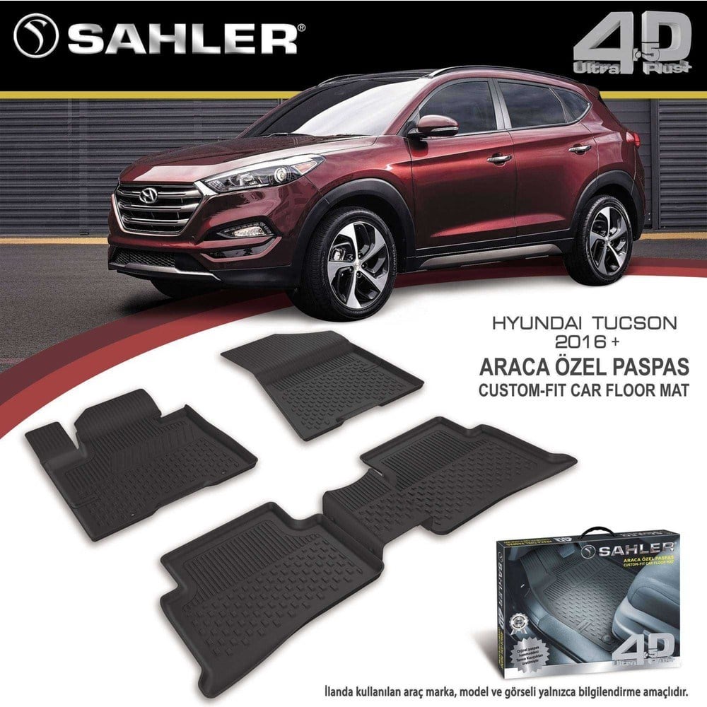 Hyundai Tucson 2016-2020 Uyumlu 4.5D Premium Havuz Paspas