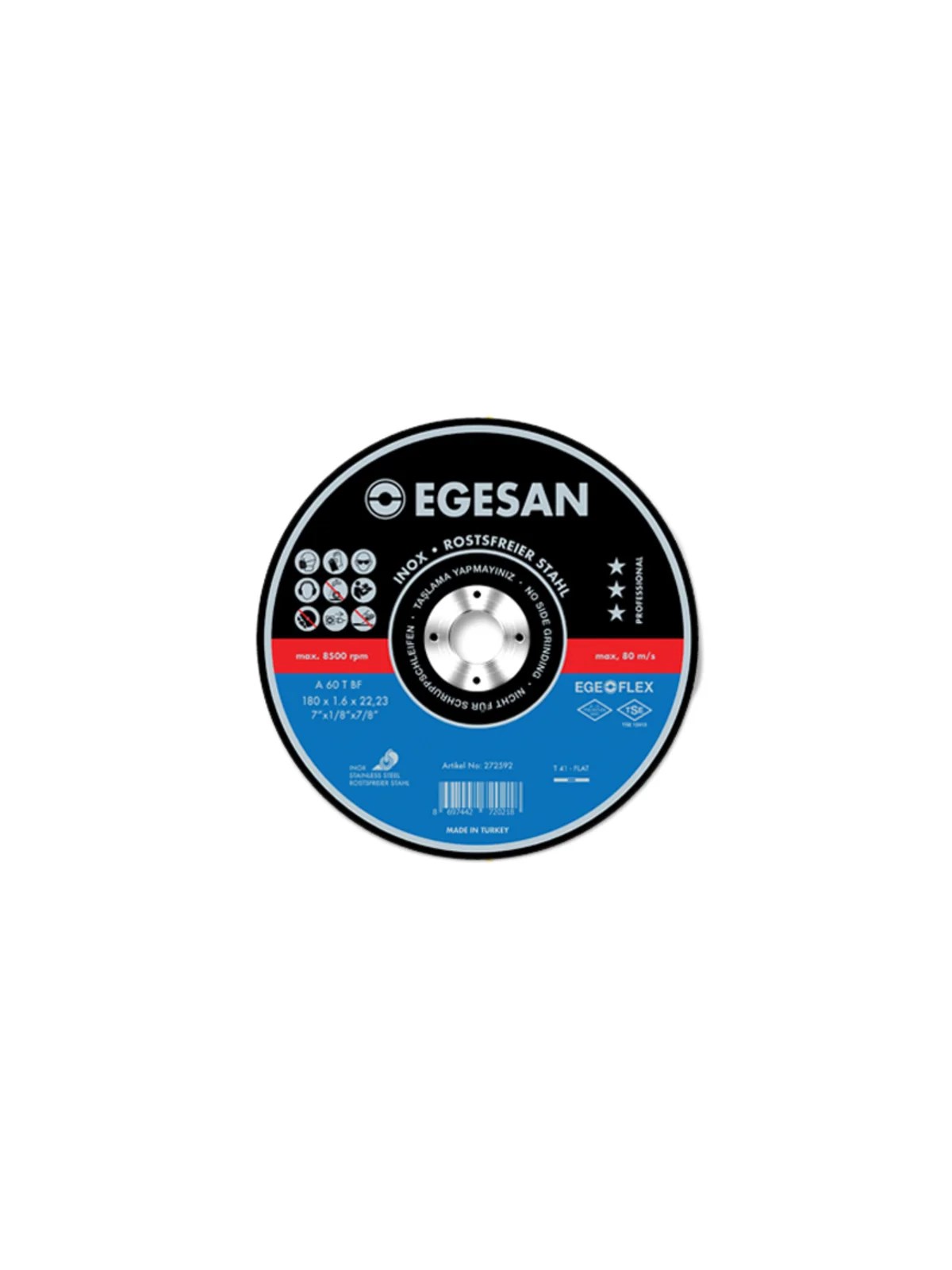 İnox İnce Metal Kesme Taşı 125x1.0 Pro Seri