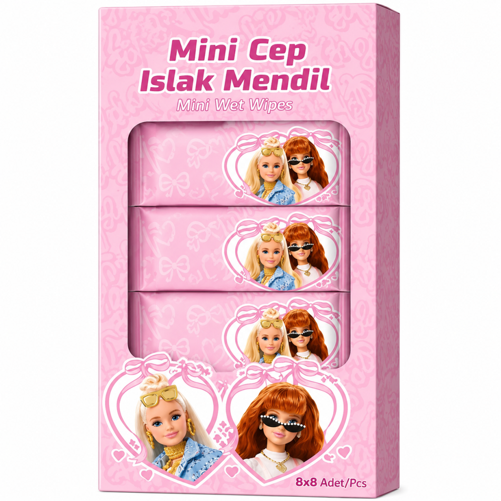 Islak Mini Cep Mendili 8'li