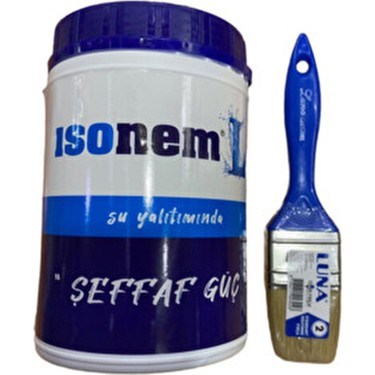 İsonem Isonem L Şeffaf Güç Su Yalıtım Boyası 1 kg + Luna Kestirme Fırça No