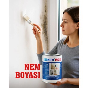 İsonem Isonem MS 82 5 kg Beyaz Nem Boyası İç Cephelerde Kullanım için Güçlü