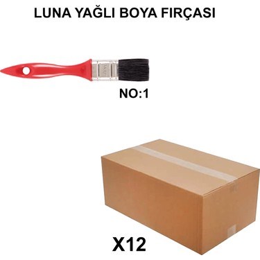 Izmir Fırça Arge Toptan Luna Yağlı Boya Fırçası No 1 - 12 Adet