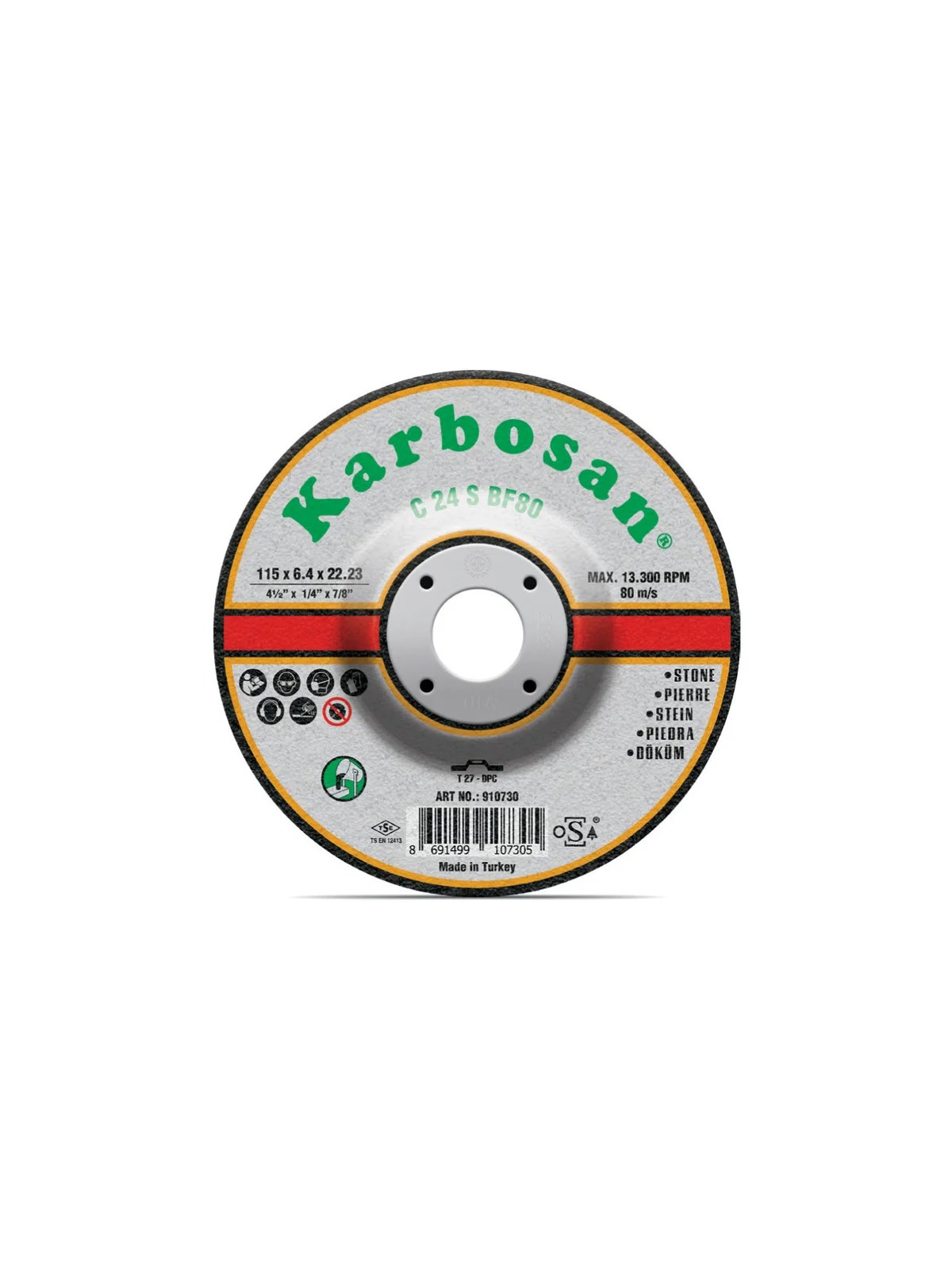 KARBOSAN 180x8x22 Döküm Taşlama Taşı SC