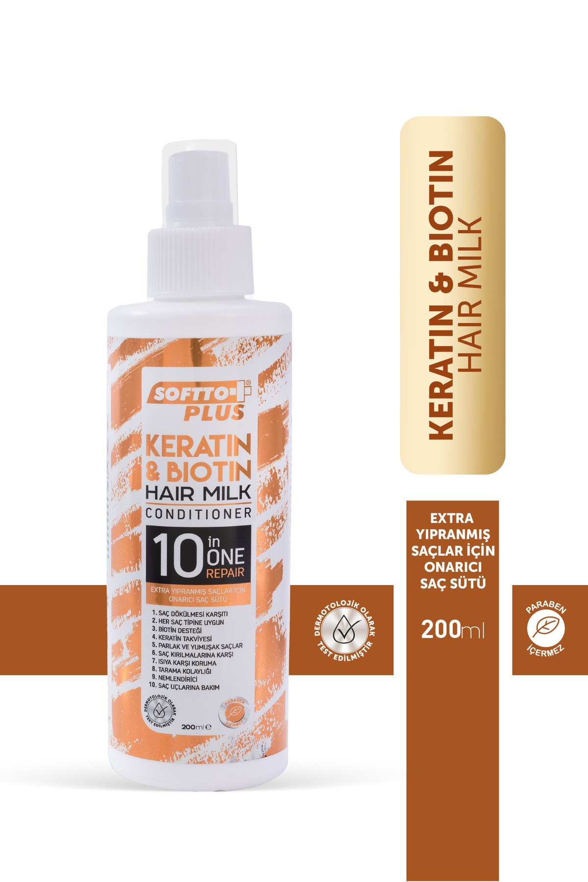 KERATİN-BIOTIN HAIR MILK(SAÇ SÜTÜ) 200 ML
