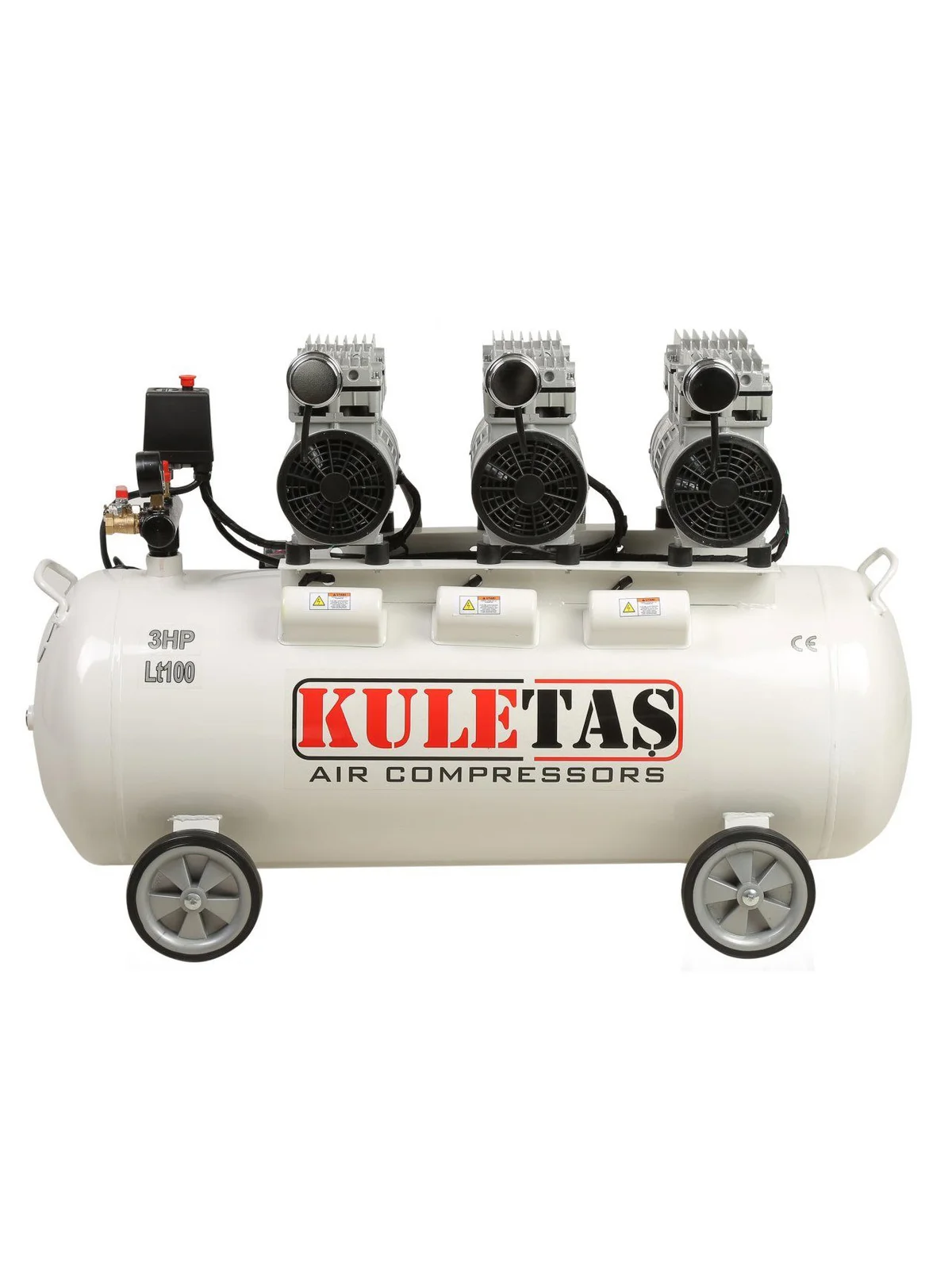 KULETAŞ Sessiz Hava Kompresörü 100 Litre 3 HP