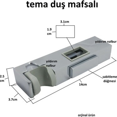 Kare Banyo Duş Fiskiyesi ile Oturağı Seti