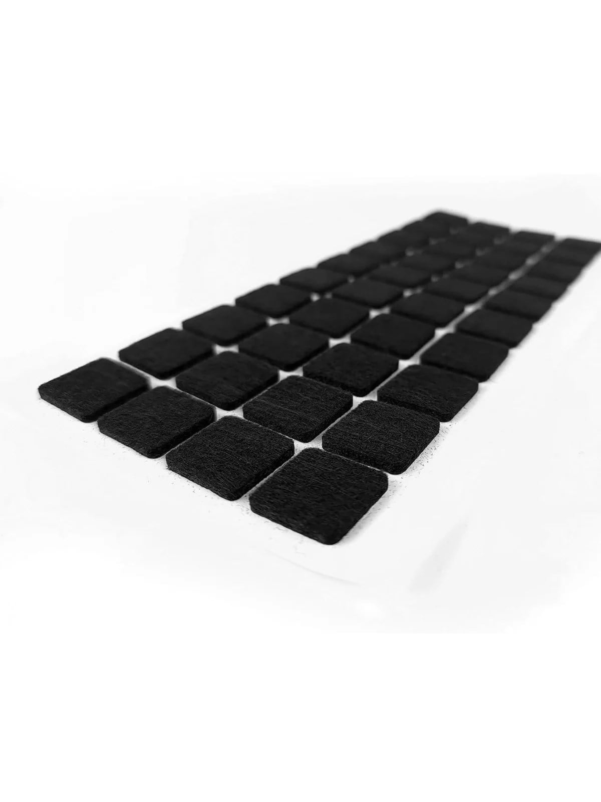 Kendinden Yapışkanlı Keçe Ped Kare Siyah 20mm 40 Parça