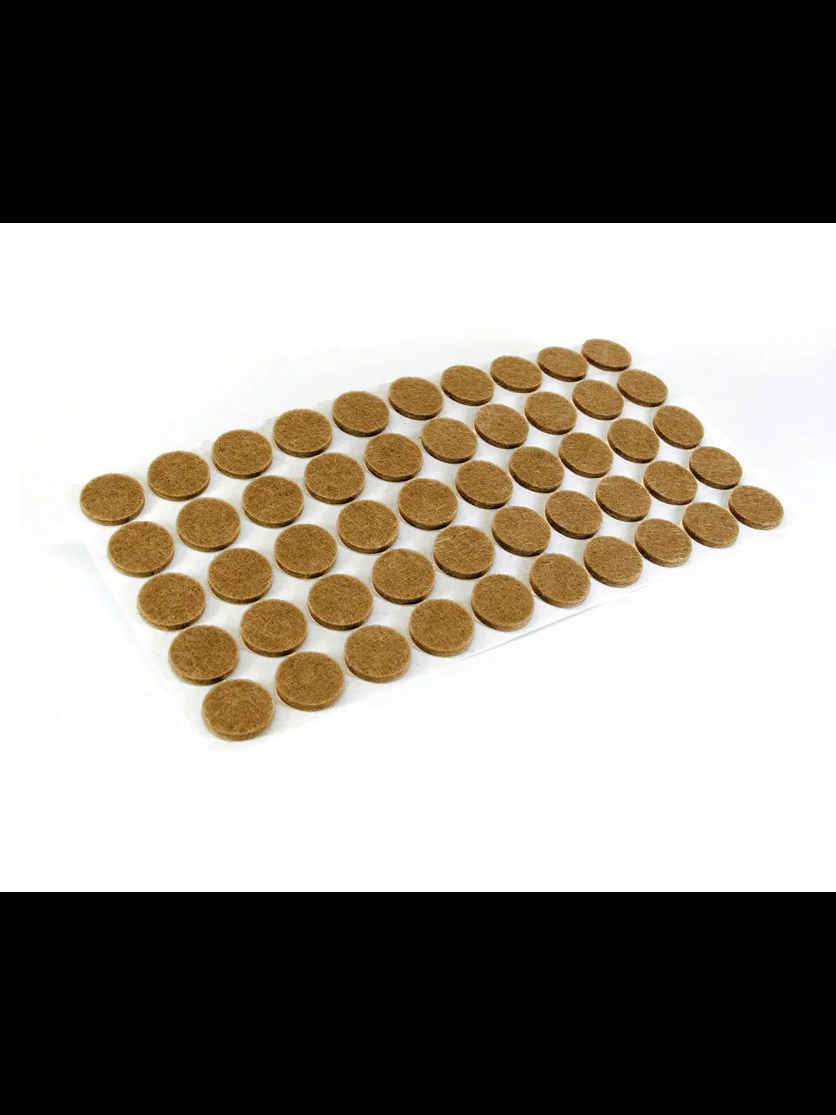 Kendinden Yapışkanlı Keçe Ped Yuvarlak Kahverengi 20mm 50 Parça