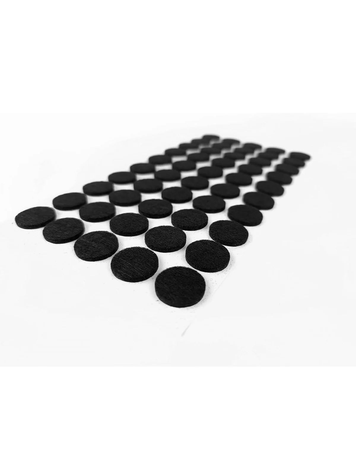 Kendinden Yapışkanlı Keçe Ped Yuvarlak Siyah 20mm 50 Parça