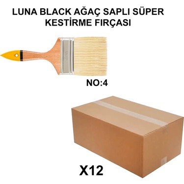 Kestirme Fırçası No 4 - 12 Adet Toptan Set