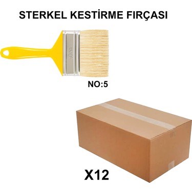 Kestirme Fırçası No 5 - 12 Adet Toptan Set