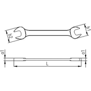 Kısa Boy Çatal İki Ağız Anahtar 12 x 13 mm Kullanım Kolaylığı