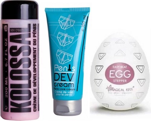 Kolossal Ozzy Store Egg Stepper Mastürbatör ve Kolossal Krem ve Penis Development Cream