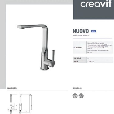 Krom Mutfak Eviye Bataryası ile Şık ve Modern Kullanım