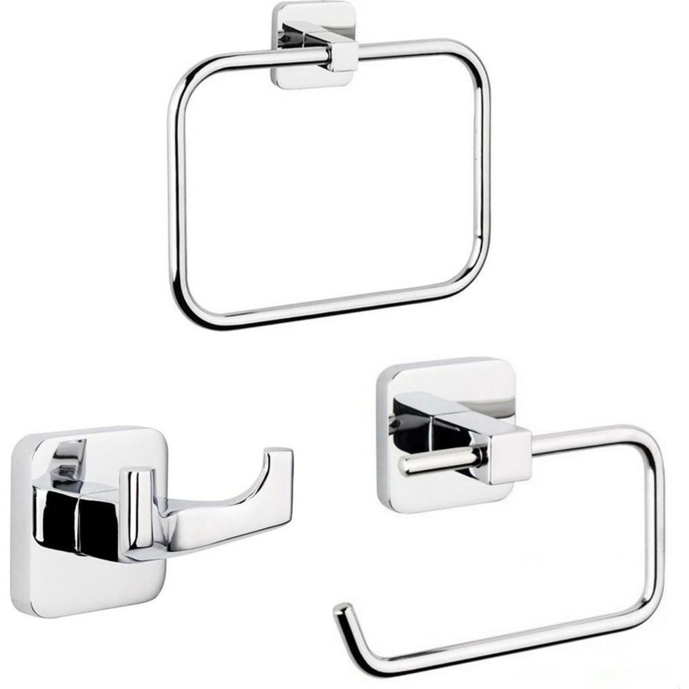 Krom Renkli 3'lü Set Havluluk, Şık ve Suya Dayanıklı