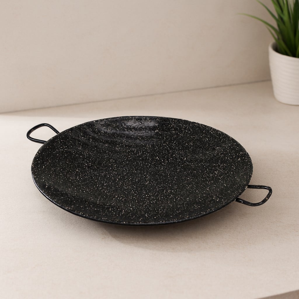 Kulplu Emaye Kavurma Sacı 30 cm