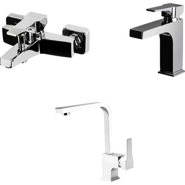 Lavabo, Banyo ve Evye için Batarya Seti ile Modern Tasarım