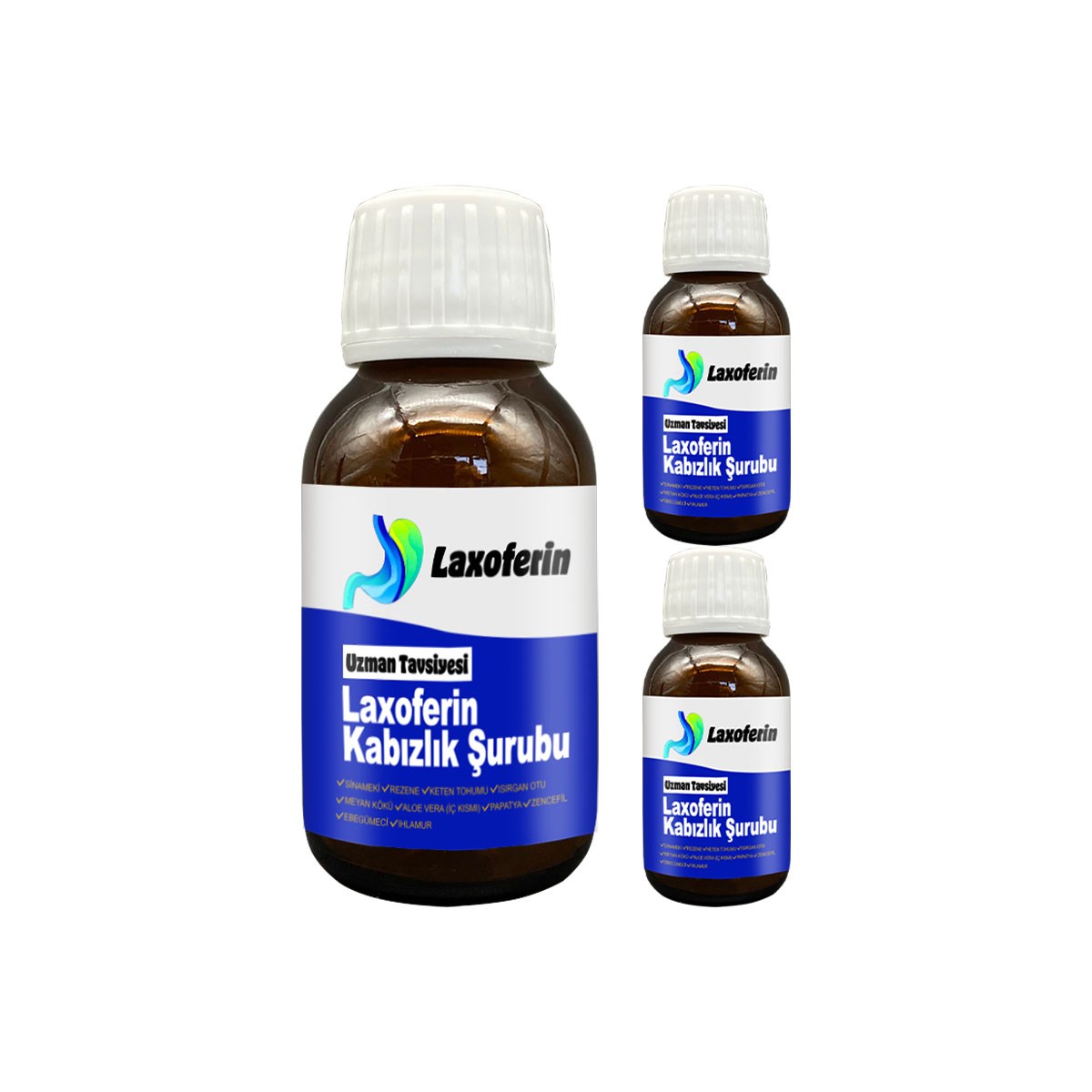 Laxoferin Şurup - 3 Adet Bay Bayan Kullanımına Uygun 50 ml