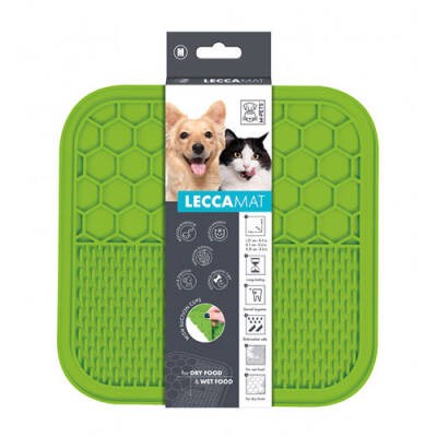 Lecca Kedi ve Köpekler İçin Yavaş Beslenme Ödül Matı Medium Yeşil 21x21 Cm
