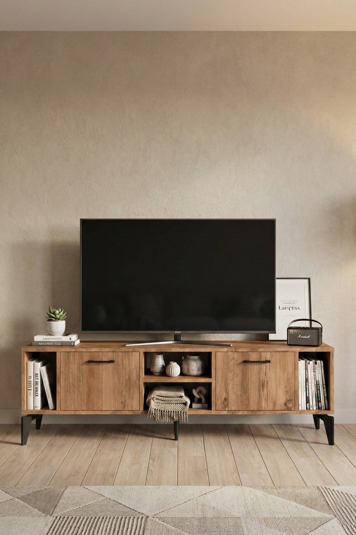 Linya TV Sehpası Çok Renkli 160x35 cm