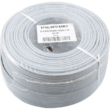 Lüks CCTV Kablo, 2x0.22 Folyo ile Yüksek Kalite