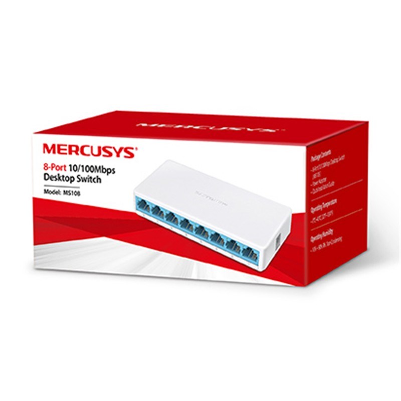 MERCUSYS MS108 8 PORT 10/100 PLASTİK KASA SWITCH