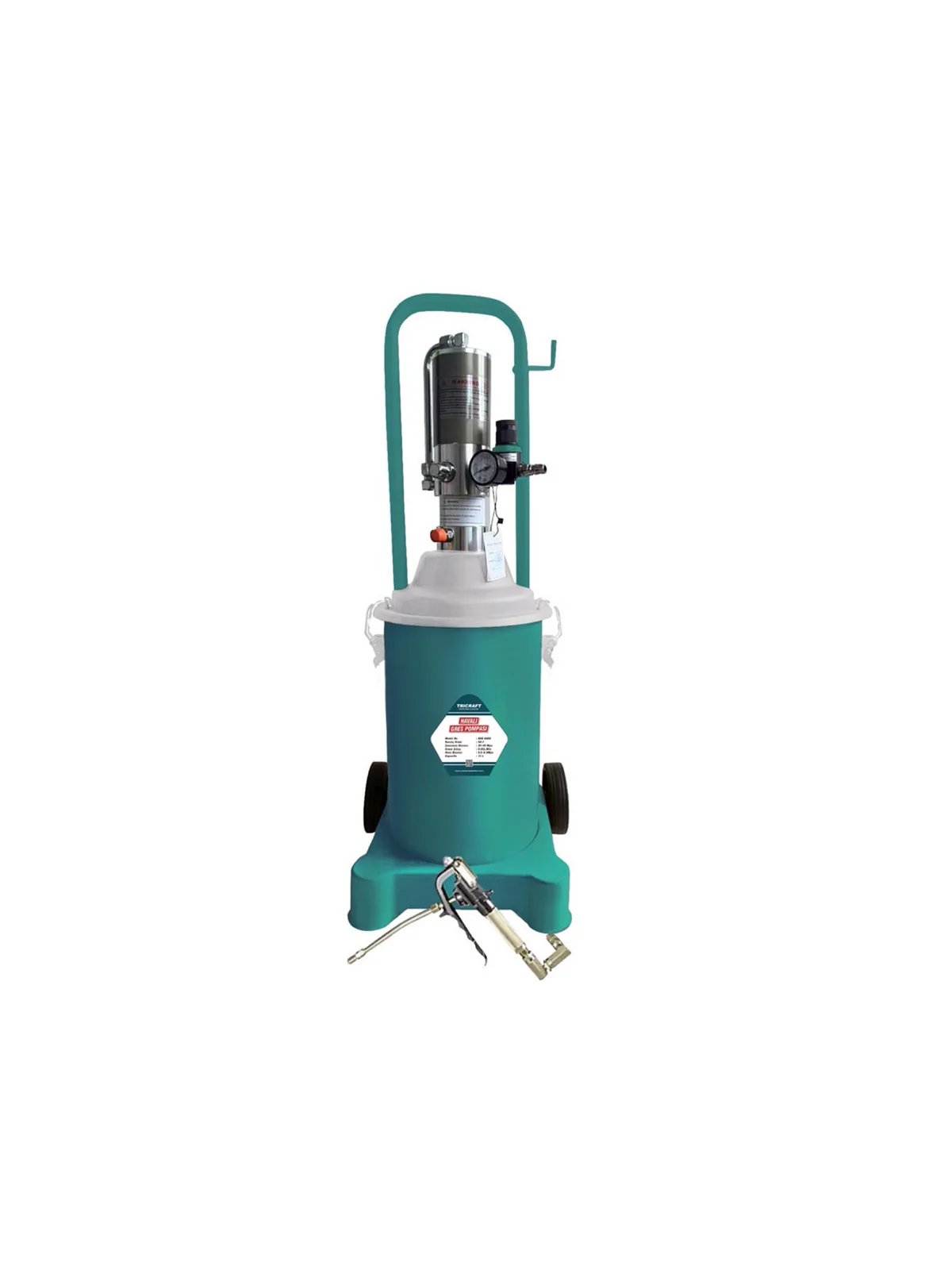 MES6000 Havalı Gres Pompalı 12 Litre