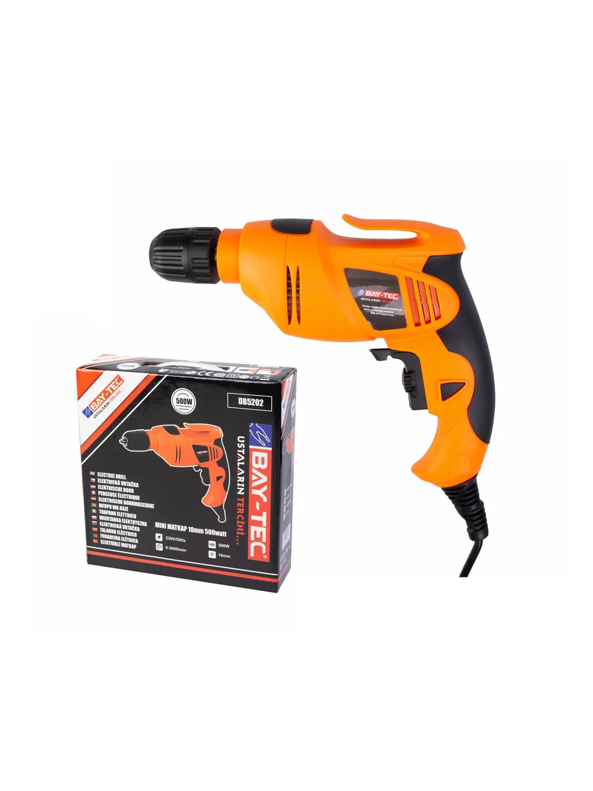 MK0010 ELEKTRİKLİ DARBESİZ MATKAP 10MM 500W