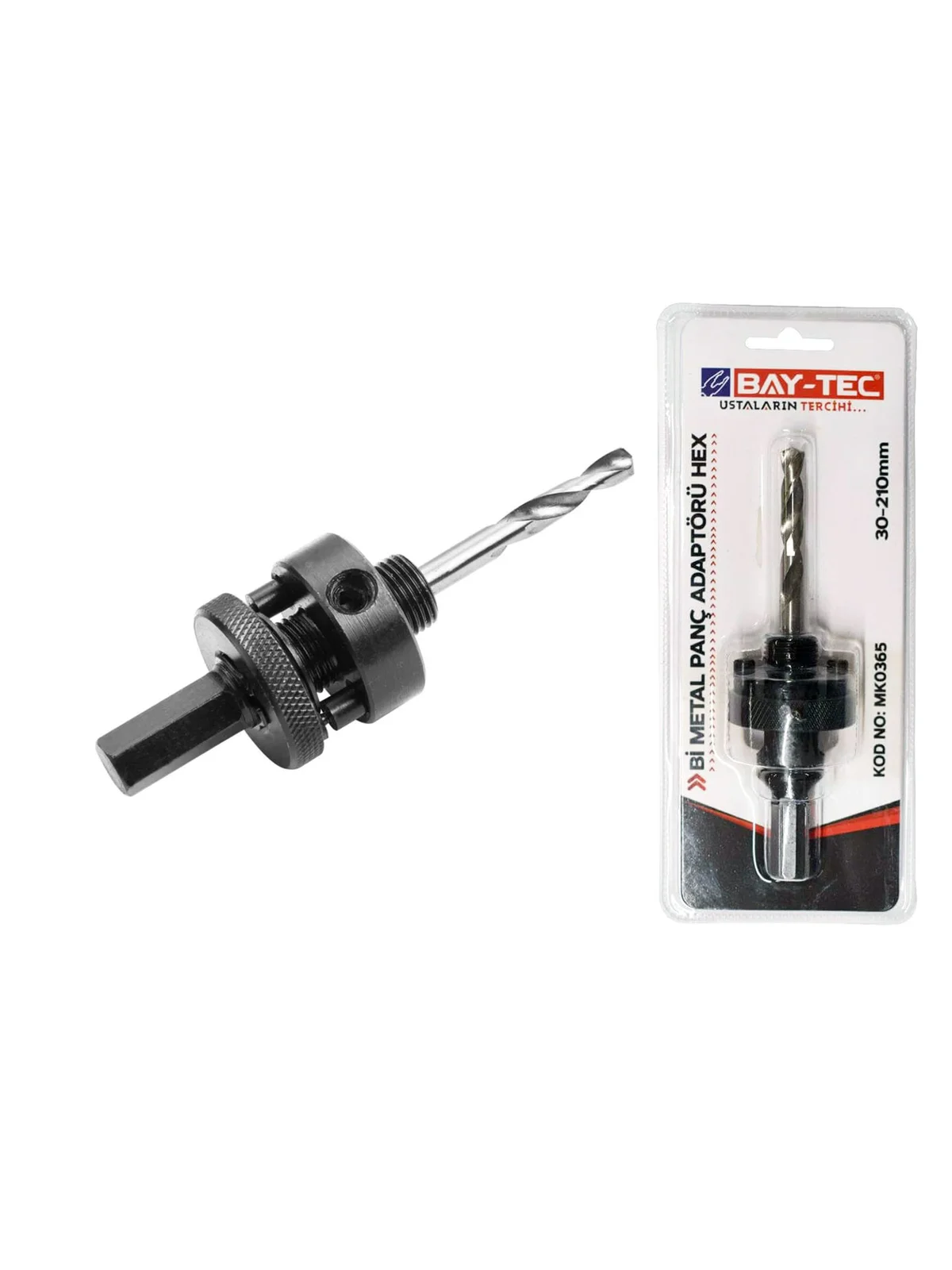 MK0365 Bimetal Panç Adaptörü HEX 30-210 mm