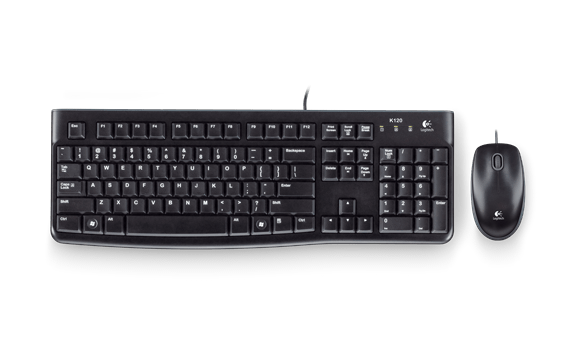 MK120 TR Q USB KABLOLU KLAVYE VE MOUSE SET SİYAH 920-002560
