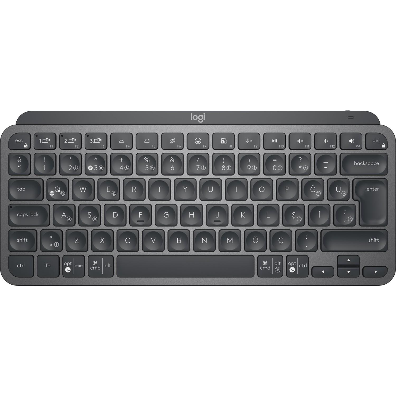 MX KEYS MINI MINIMALIST KABLOSUZ BLUETOOTH AYDINLATMALI Q TR KLAVYE SİYAH 920-010504